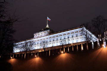 Kremlin Palace at night
