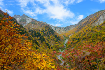Hotaka mountains, Karasawa in Autumn in the Northern Japan Alps