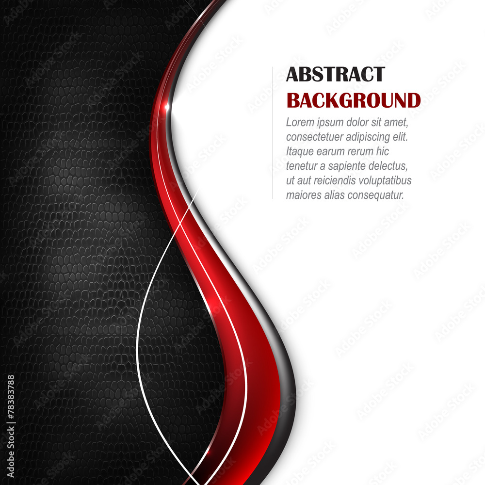 Wall mural abstract vector background with wave and leather texture