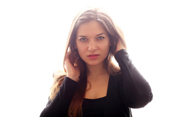 Junge, hübsche Frau