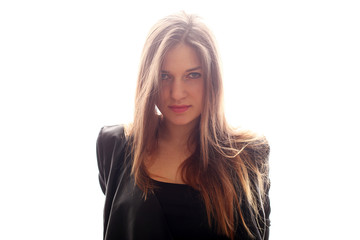 Naklejka premium Junge, hübsche Frau