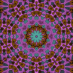 Seamless psychedelic paisley background