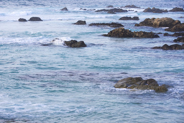 Fototapeta premium cliffs and waves