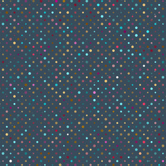 Polka Dot Old Scratch Pattern. Retro Styled Vector Background