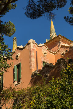 Le parc Guell de Antonio Gaudi à Barcelone