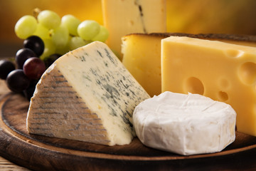 Various types of cheese