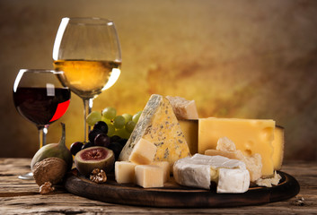 Various types of cheese