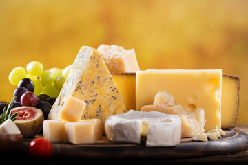 Various types of cheese