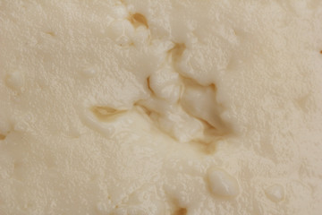 Tasty cheese close up
