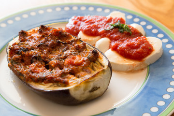 Grilled Aubergines With Mozzarella