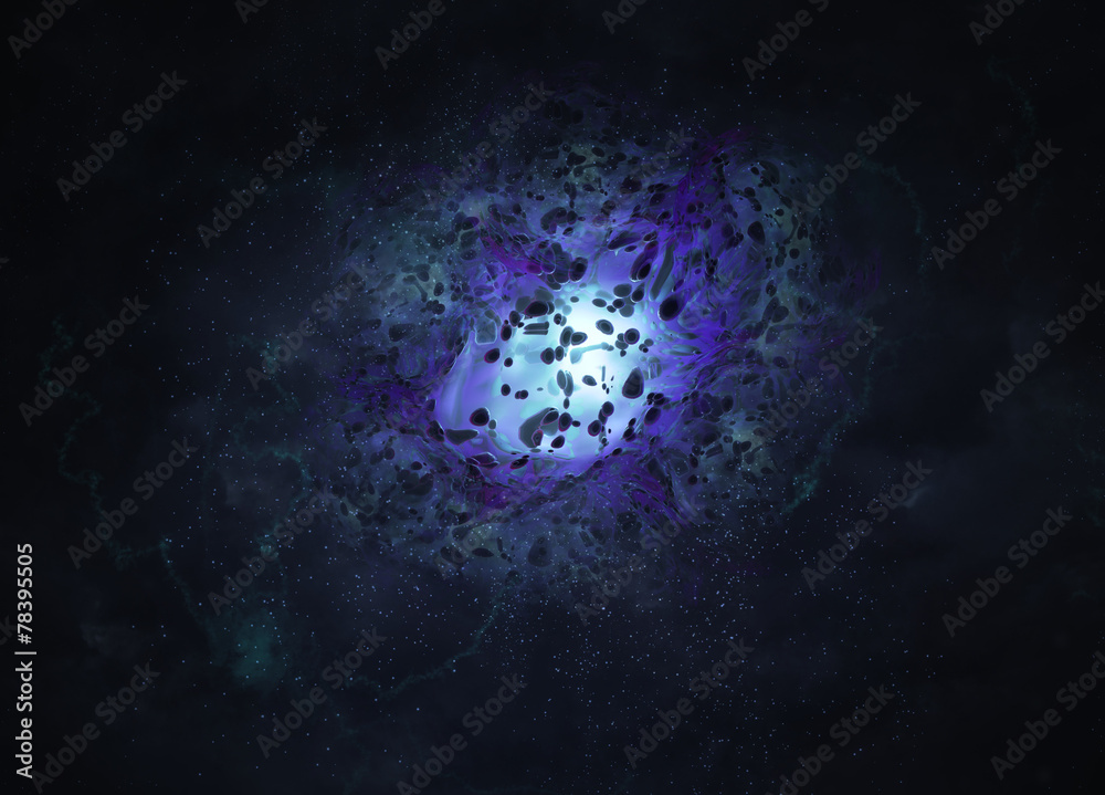 Canvas Prints abstract space nebula