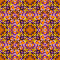 Seamless decorative elements. Hand drawn