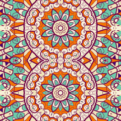 Ornametral indian bright coloured wallpaper 