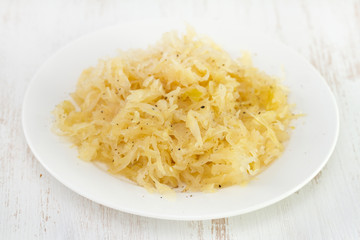 sauerkraut on plate