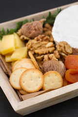 cookies with nuts, dry fruits and cheese
