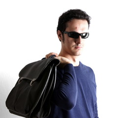 Man with handbag
