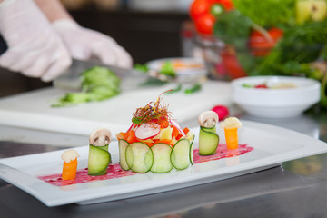 preparing food