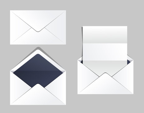 Envelopes set of corporate identity templates. Business office