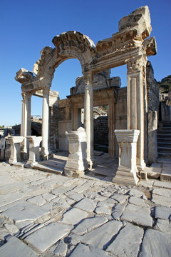 the ruins of the ancient city of Ephesus, Turkey
