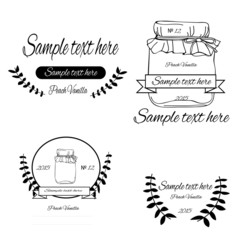 Decorative background with cards for conservation,