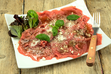 carpaccio de boeuf