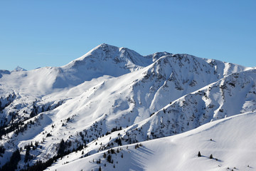 Ski Winterlandschaft Saalbach-Hinterglemm