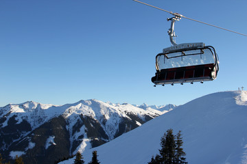 Ski Winterlandschaft Saalbach-Hinterglemm
