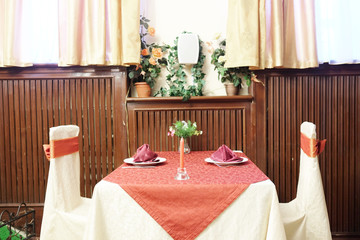 Interior of restaurant