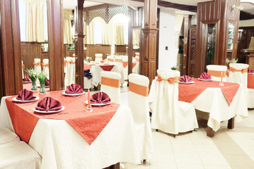 Interior of restaurant