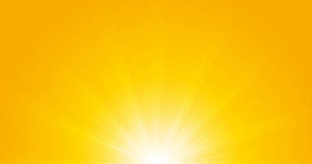 Obraz premium Jasne promienie słoneczne, błyszczące tło lato