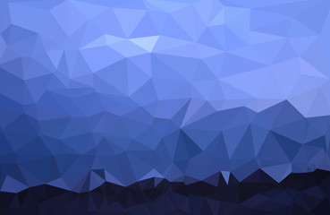 Blue polygon background. Ocean and Sea abstraction.