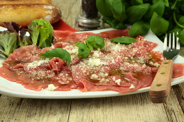 carpaccio de boeuf