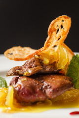 foie gras with sauce