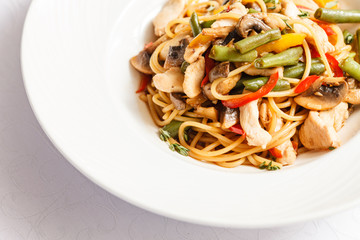 noodles with chicken