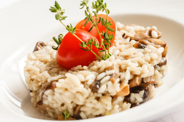 risotto with mushrooms