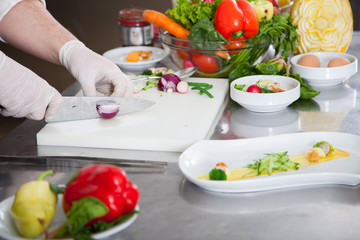 preparing food