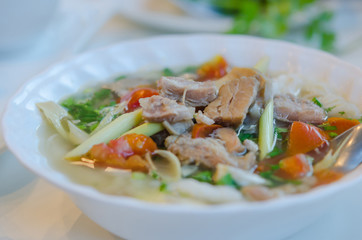 beef soup noodles
