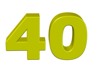 sarı renkli 40 sayısı