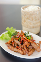 fried meat