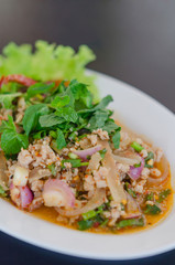spicy minced pork