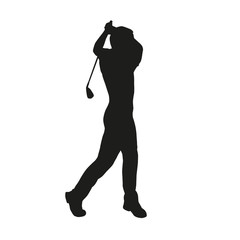 Golfer silhouette