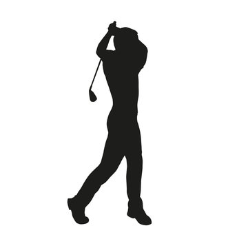 recommend clip art: Golfer silhouette