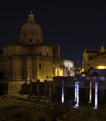 View of Rome historic center, Italy 