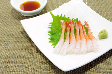 甘海老の刺身