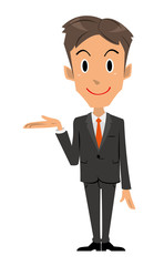 ビジネスマン　案内