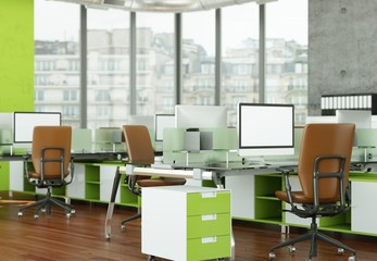 modernes Büro im Loft