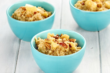 Quinoa with Nuts, Apples and Maple Syrup