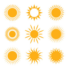 Vector symbol of sun
