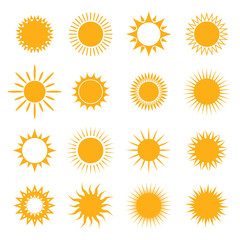 Vector symbol of sun