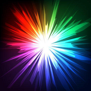 Abstract light colorful background, vector illustration